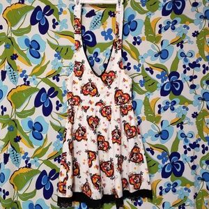 Hot Topic Book of Life mini dress with shoulder ties Small